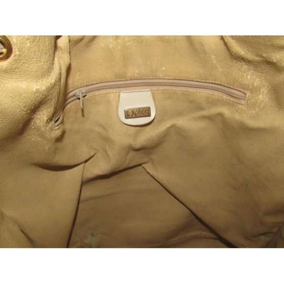 Gucci Cross Body Bucket Purse White Small G Logo Print Coated Canvas And Leather - Picture 12 of 12